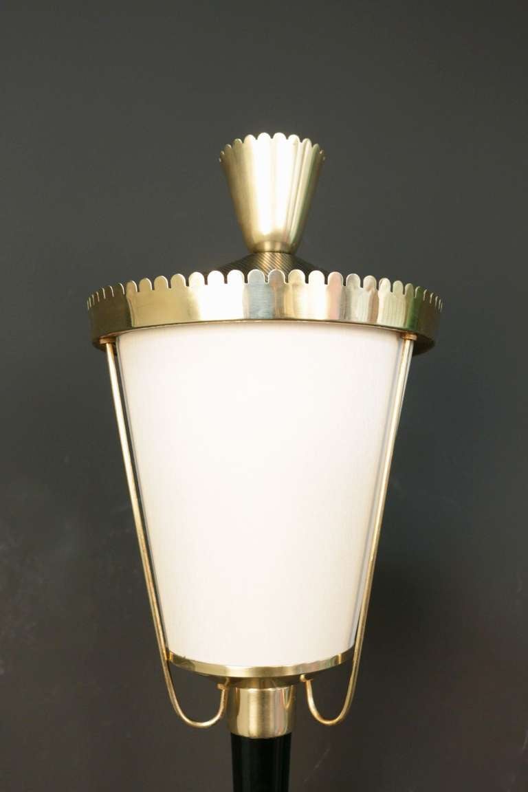 Set of Four 1960's Large Lantern Sconces by Maison Arlus 1