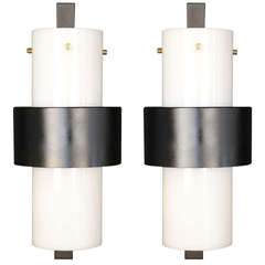 Vintage Pair of 1960s Sconces by Maison Lunel