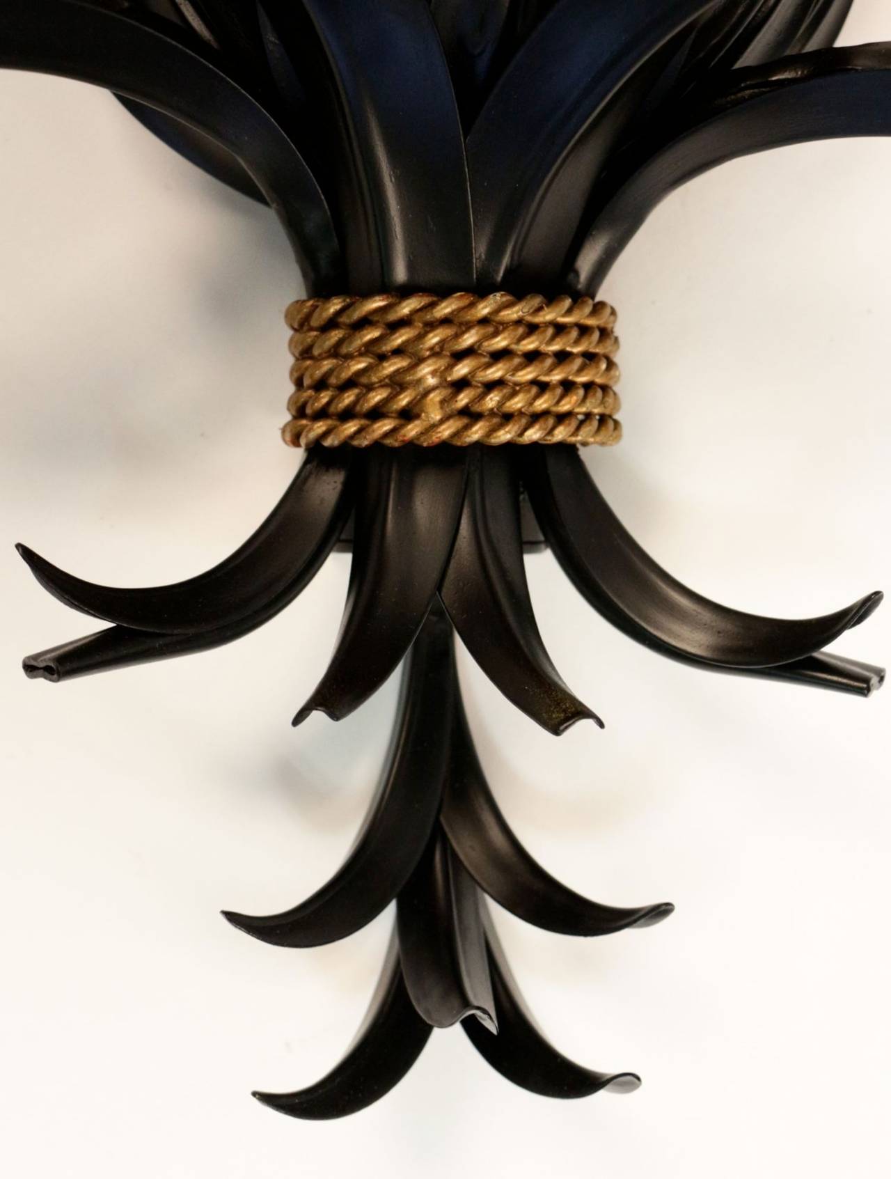 Pair of Large 1970s Sconces 'The Pineapples' by Maison FlorArt In Good Condition In Saint-Ouen, FR