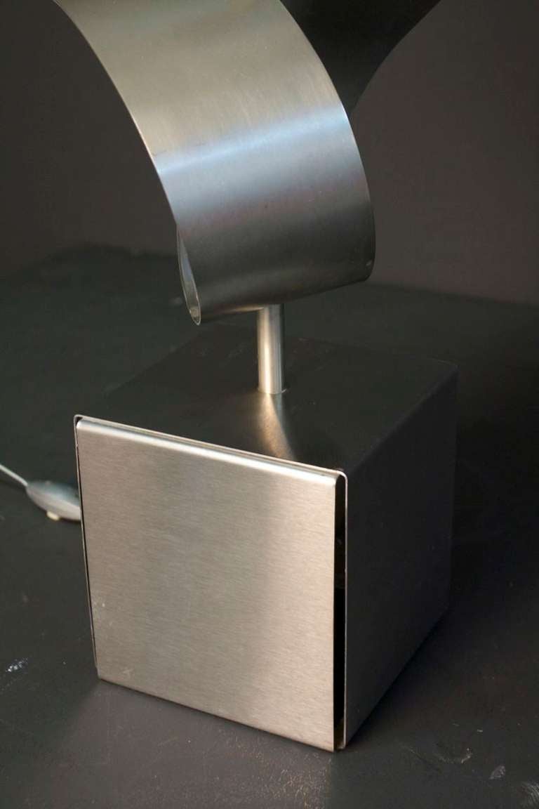 Late 20th Century 1970s Sculpture Table Lamp by François Monnet