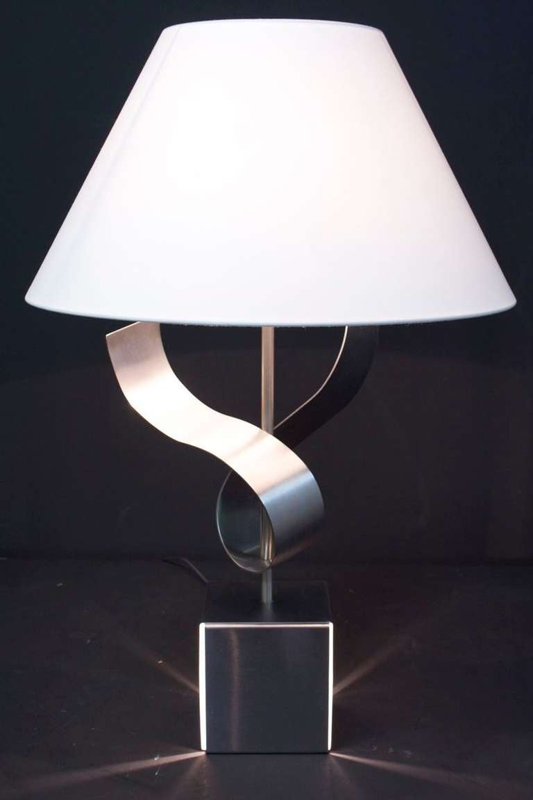 1970s Sculpture Table Lamp by François Monnet 2