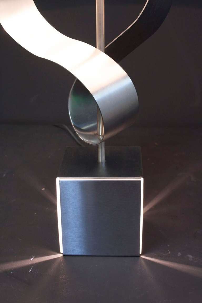 1970s Sculpture Table Lamp by François Monnet 3