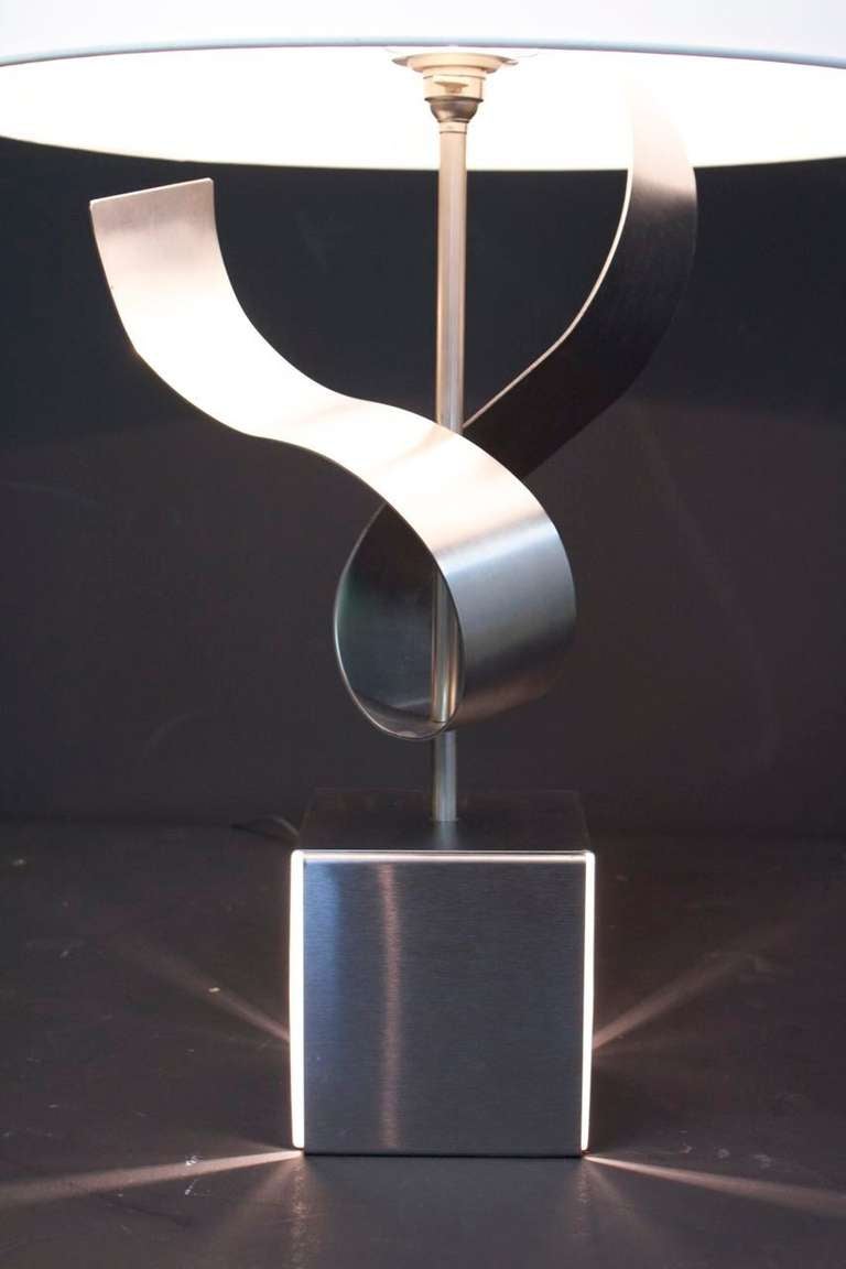 1970s Sculpture Table Lamp by François Monnet 4