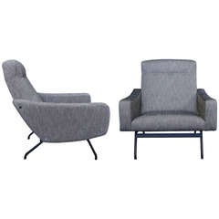 Gilbert Steiner Pair of Armchairs, Steiner Edition, France, 1960