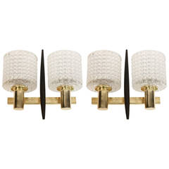 Pair of 1950s Sconces by Maison Arlus