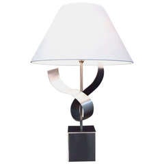 1970s Sculpture Table Lamp by François Monnet 12
