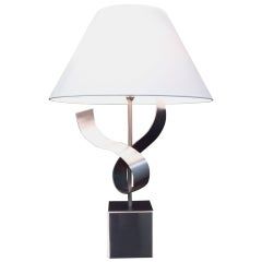 1970s Sculpture Table Lamp by François Monnet