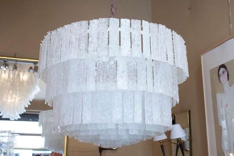 Italian 1970s Murano Ceiling Chandelier