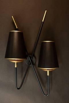 Pair of 1950s Sconces by Maison Arlus