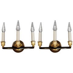 Pair of 1960s Neoclassical Sconces by Maison Baguès