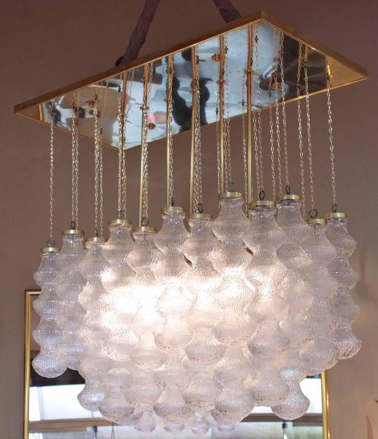 1990s Water Drops Chandelier by S. Cenedese