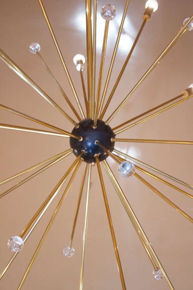 Brass Spoutnik Ceiling Lamp