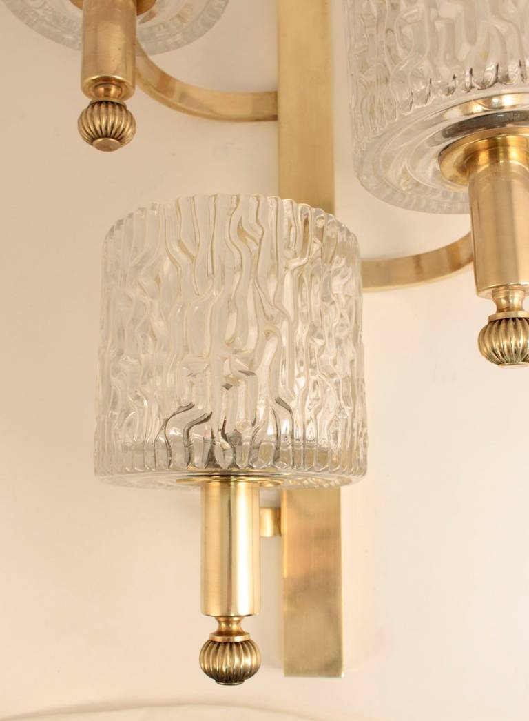 French 1960s Pair of Sconces from a Parisian Brasserie Restaurant