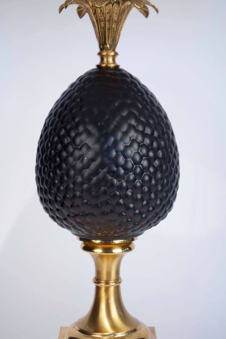 1970s Maison Charles Pineapple Table Lamp In Good Condition In Saint-Ouen, FR