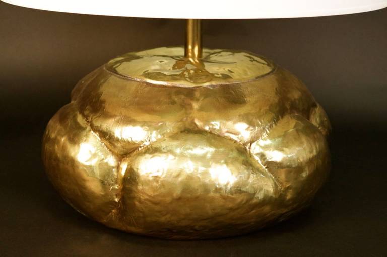 French 1960s 'Pumpkin' Table Lamp by Maison Roche