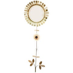 1970s "Daisy" Mirror by Chaty Vallauris, 1970