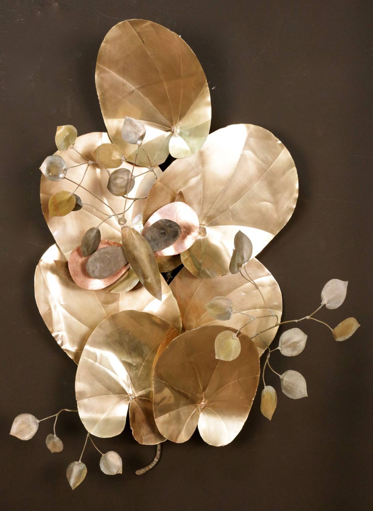 Large 1960s 'Dragonfly' Sconce Sculpture by Pierre Sabatier