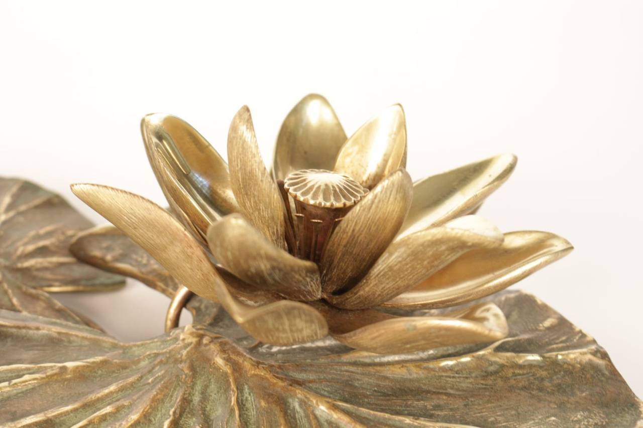 Late 20th Century 'Lilly Pads' Table Centrepiece Signed by Chrystiane Charles for Maison Charles