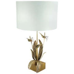 1970 Table Lamp "Les oiseaux du Paradis" from Maison Charles Pegay