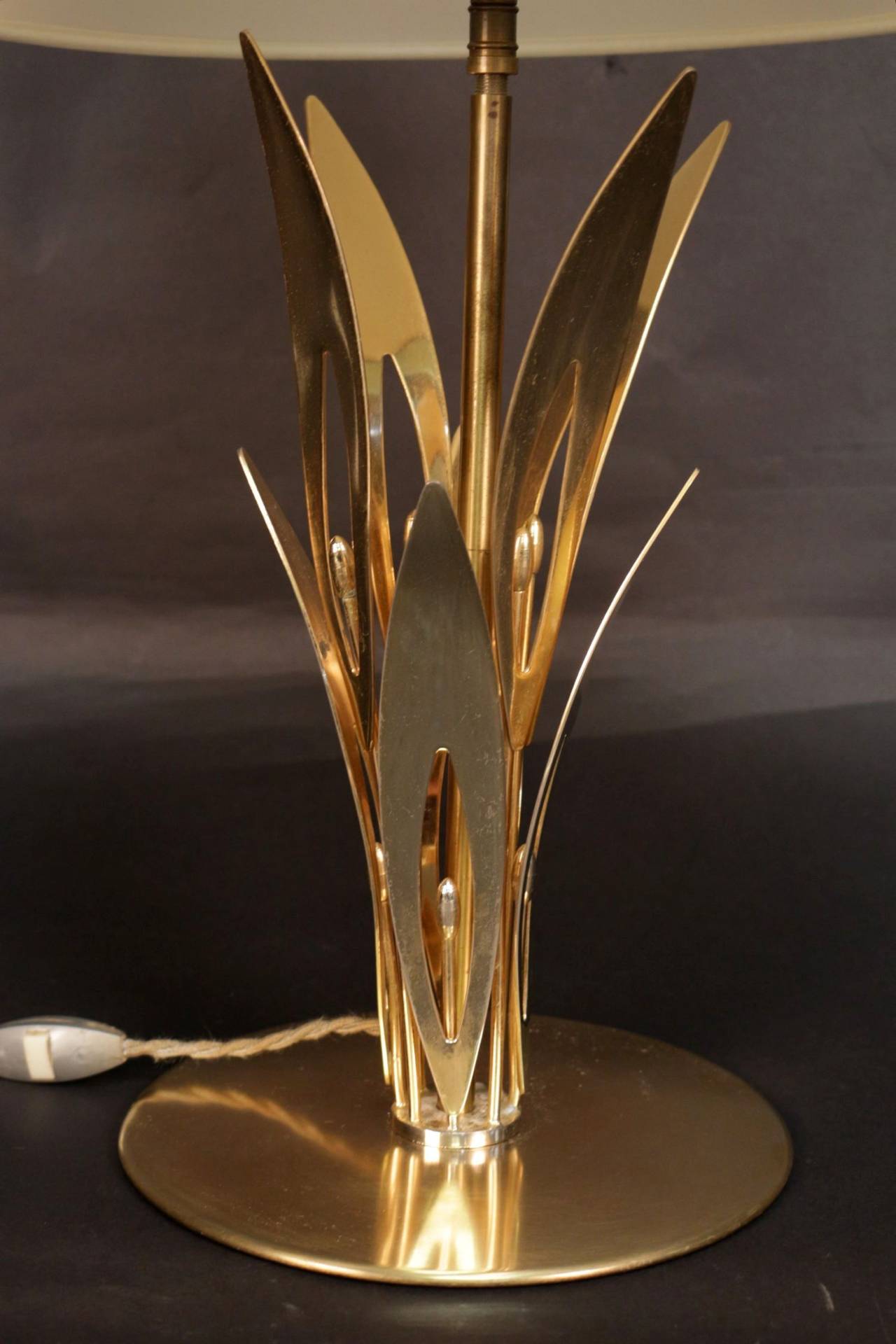 1960s 'Lily'Table Lamp 'Lily' by Maison Roche In Good Condition In Saint-Ouen, FR