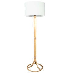 1950 Louis Sognot Rattan Floor Lamp 7