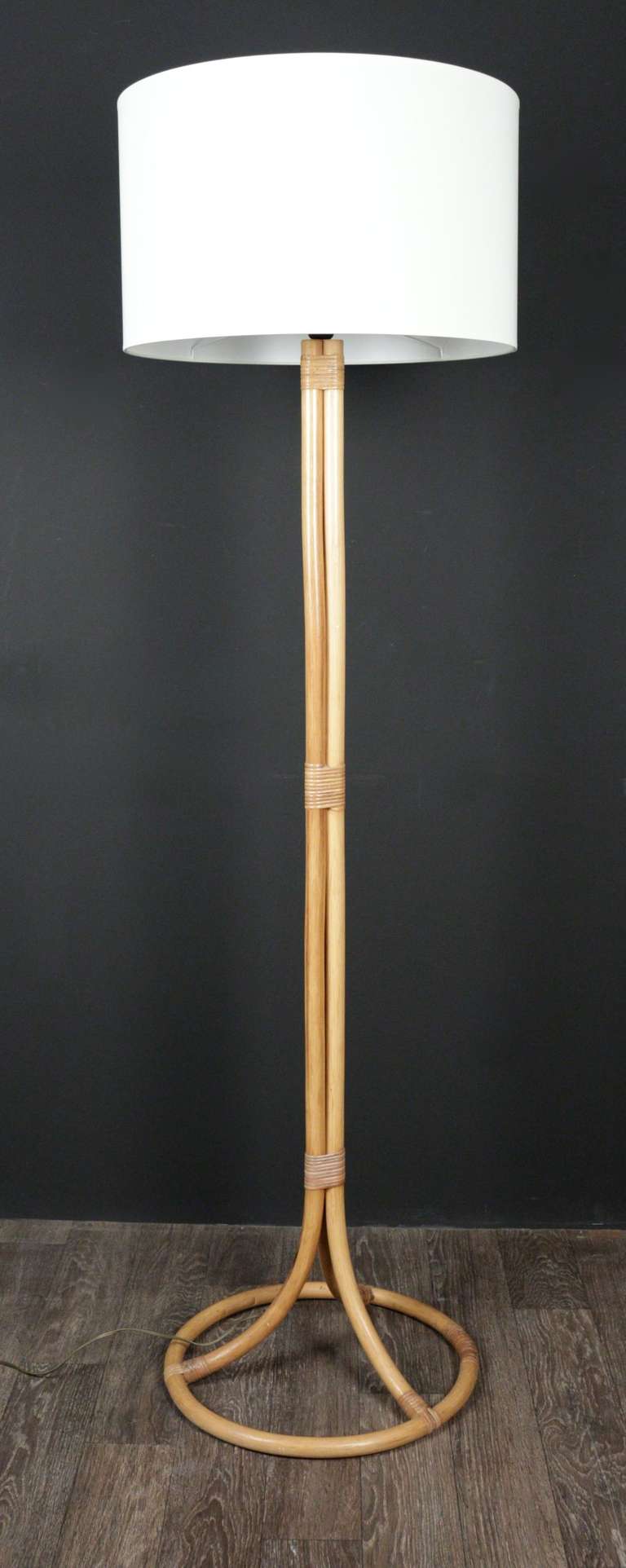 1950 Louis Sognot Rattan Floor Lamp For Sale at 1stdibs 1950 Louis Sognot Rattan Floor Lamp For Sale at 1stdibs
