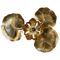 Large 1965 'Water Lilies' Sconce