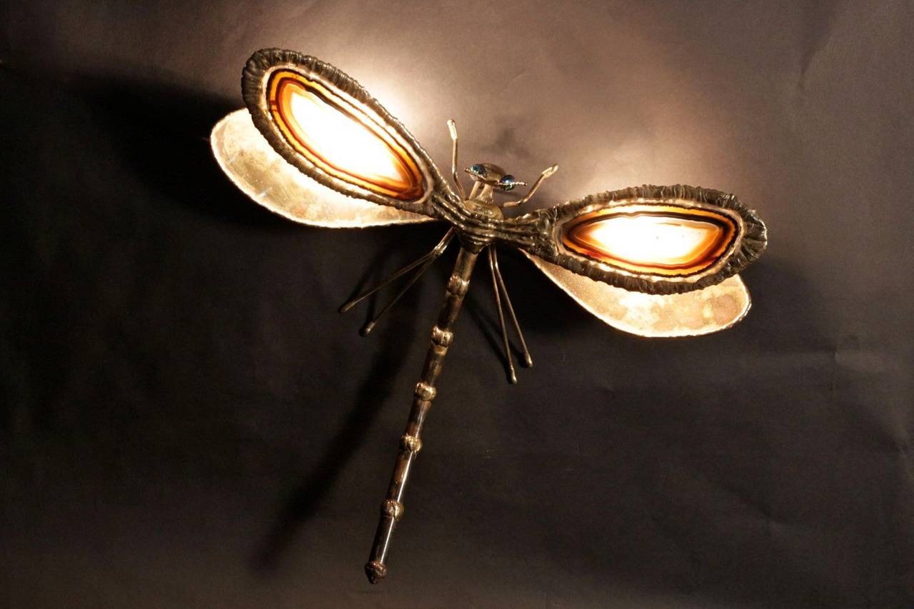 1970's Brass Dragonfly by Jacques Duval-Brasseur 1