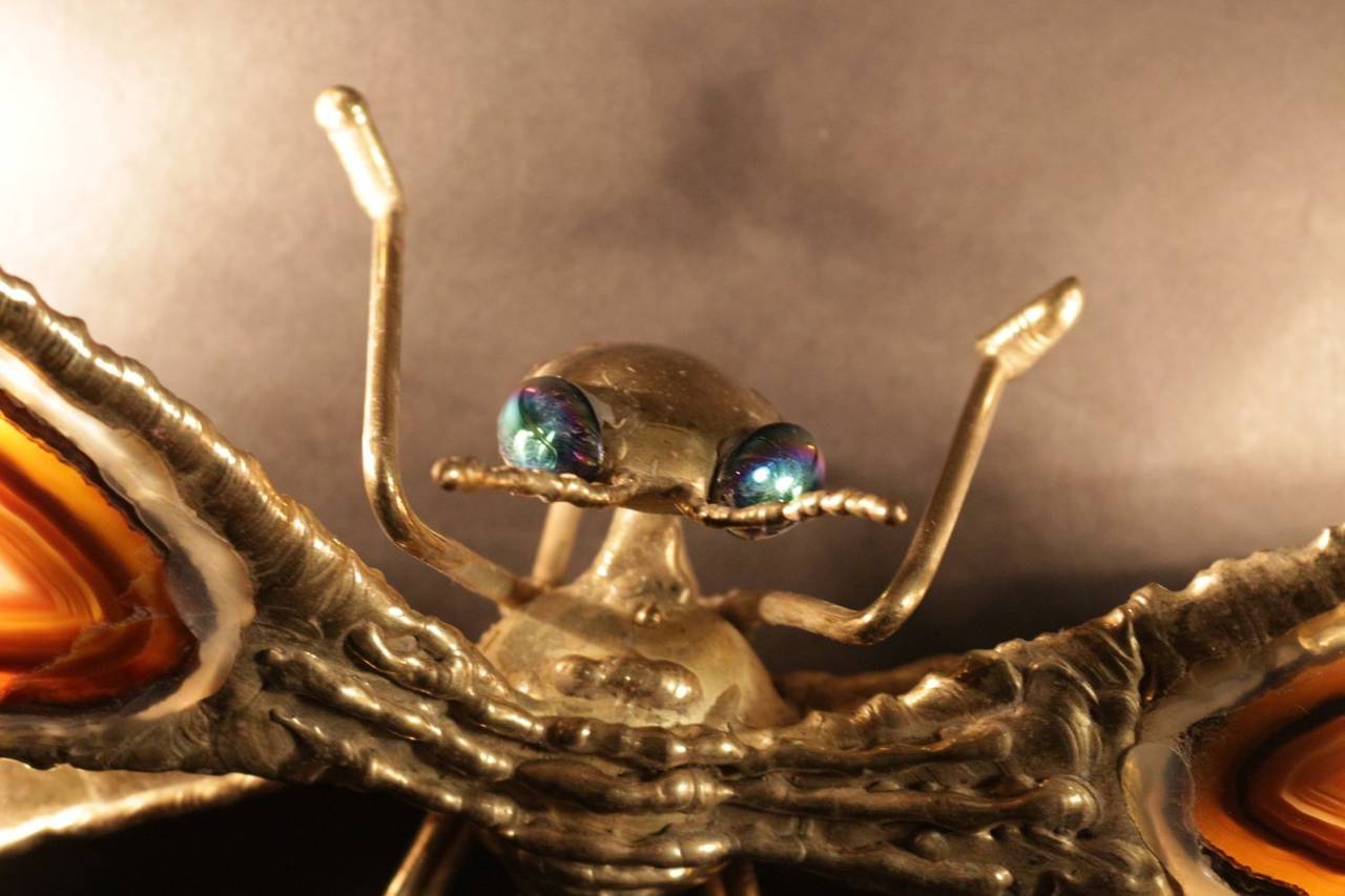 1970's Brass Dragonfly by Jacques Duval-Brasseur In Good Condition In Saint-Ouen, FR