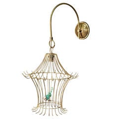 1950s 'Bird Cage' Lantern, a Tribute to R. Peynet