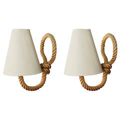 Pair of 1950s Sconces by Adrien Audoux and Frida Minet