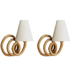 Pair of 1950s Sconces by Adrien Audoux and Frida Minet - Ecole de Nice