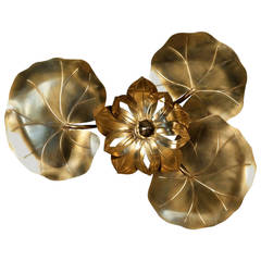 Large 1965 'Water Lilies' Sconce