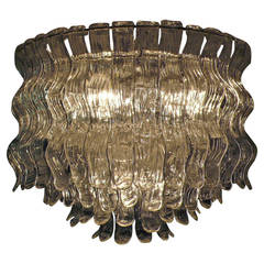 Amazing and Elegant Handblown Murano Chandelier by Barovier & Toso, 1970