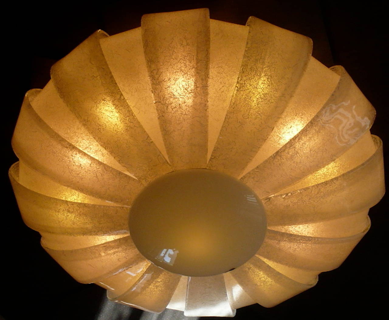 20th Century Majestic Murano Ceiling Light by Aureliano Toso, 1990