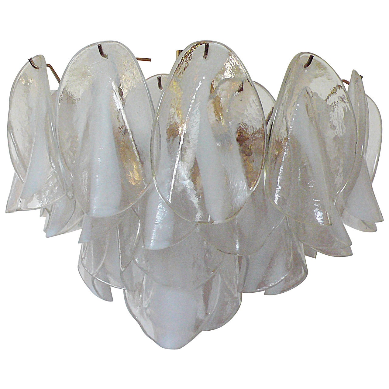 Lovely Mazzega Chandelier, 1970 For Sale