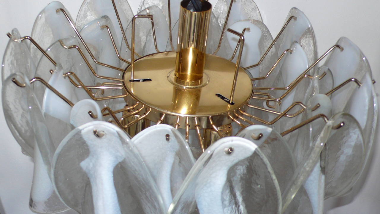 Italiano Grazioso lampadario Mazzega, 1970 in vendita