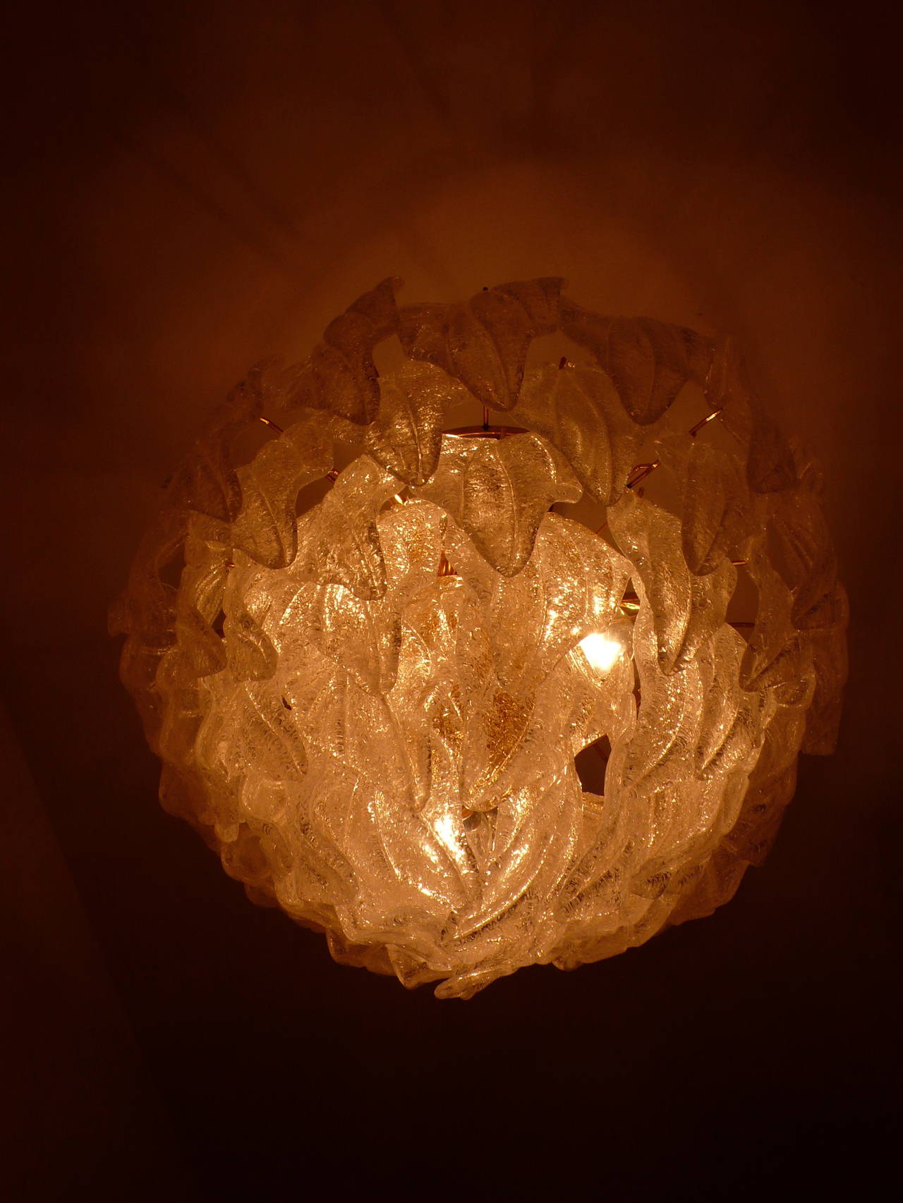 Murano Polar Ice Chandelier, 1970 3