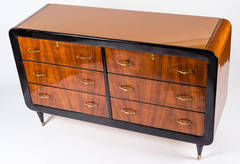 Six-Drawer Commode, in the style of  Paolo Buffa (circa 1950s)