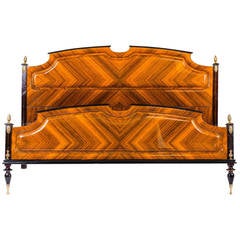 Bed Frame in the style of Paolo Buffa, circa 1950s 2