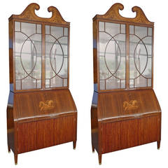 Pair of Trumeau Bookcases by Paolo Buffa 12