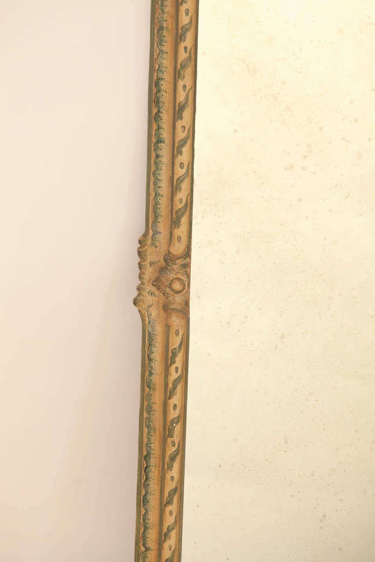 18th Century and Earlier Fine Pair of 18th Century Italian Painted Mirrors For Sale