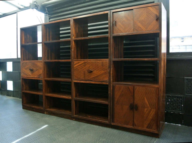 Modular bookcase designed by Don Shoemaker

