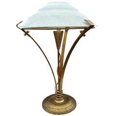 Arturo Pani Gold Leaf Lamp
