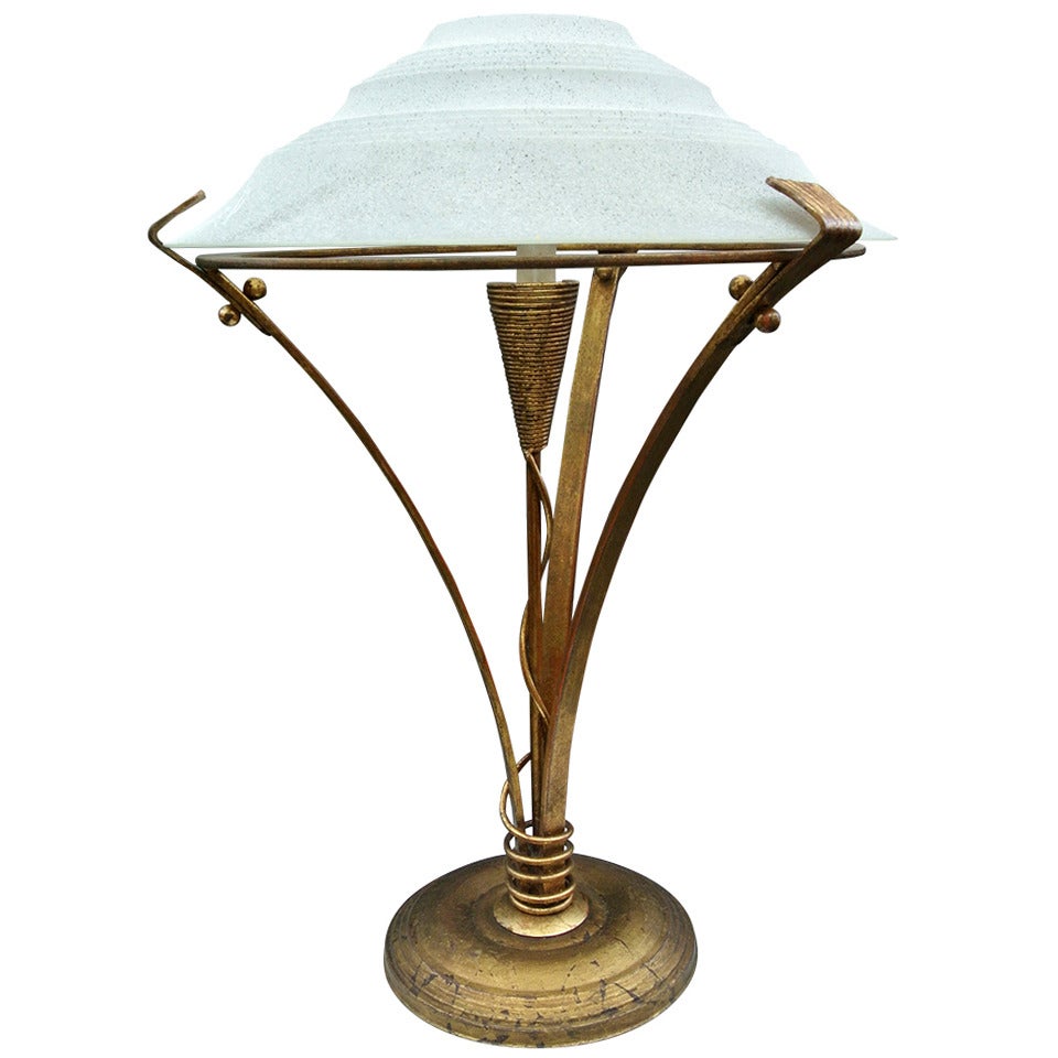 Arturo Pani Gold Leaf Lamp