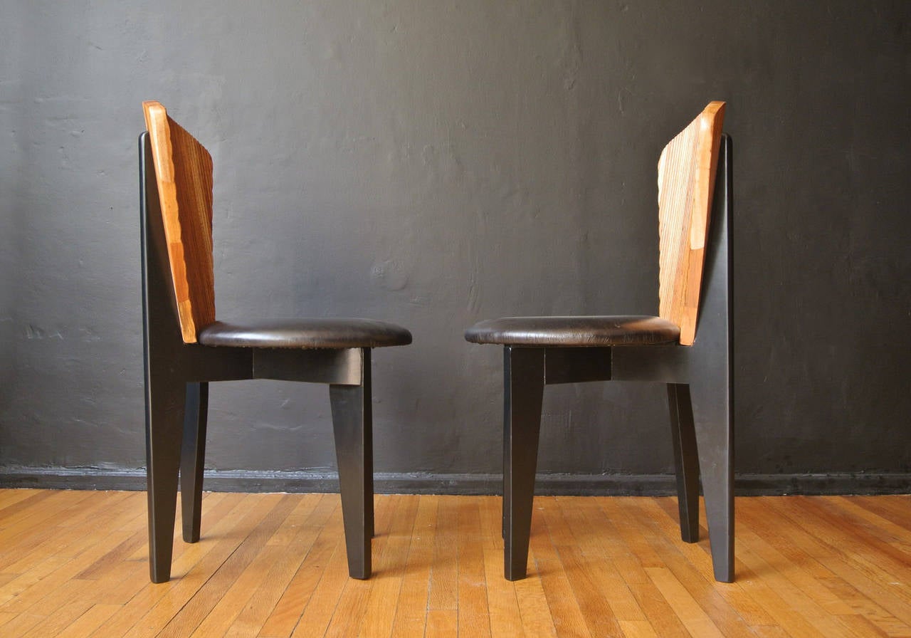 Art Deco Mexican Pair of Chairs In Good Condition In Mexico, D.F.