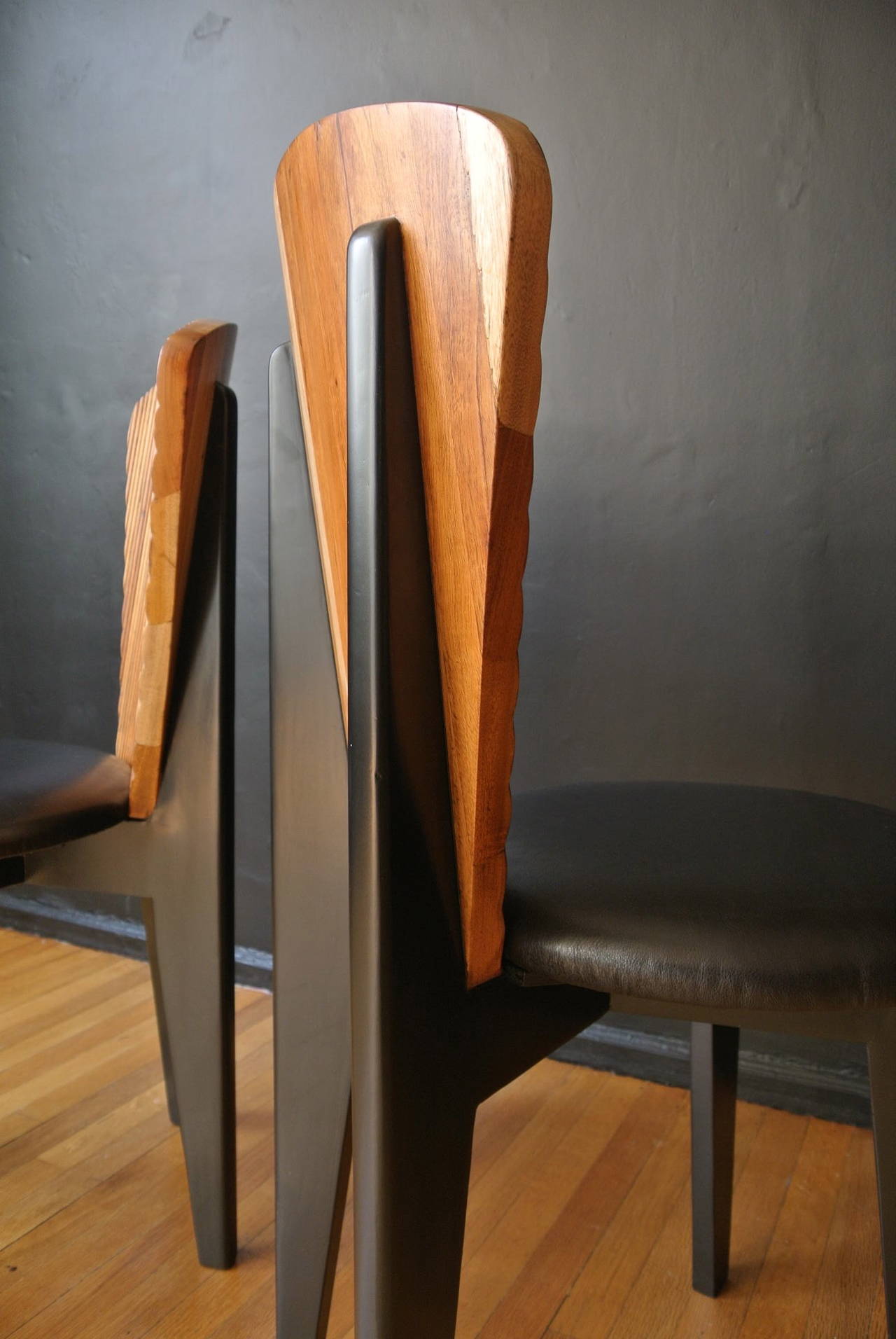 Mid-20th Century Art Deco Mexican Pair of Chairs