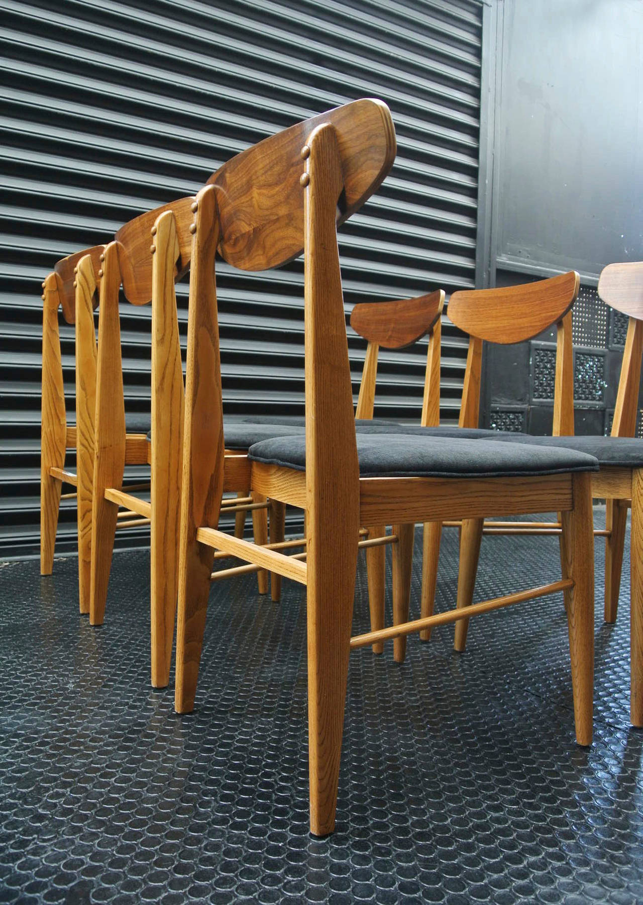 Mid-Century Modern Set of Six Danish Dining Chairs