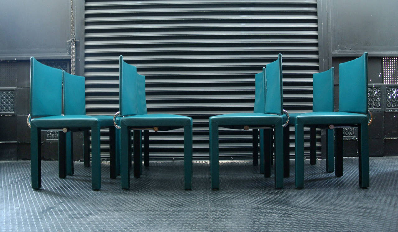 Mid-Century Modern Paolo Piva Set of Dining Chairs For Sale