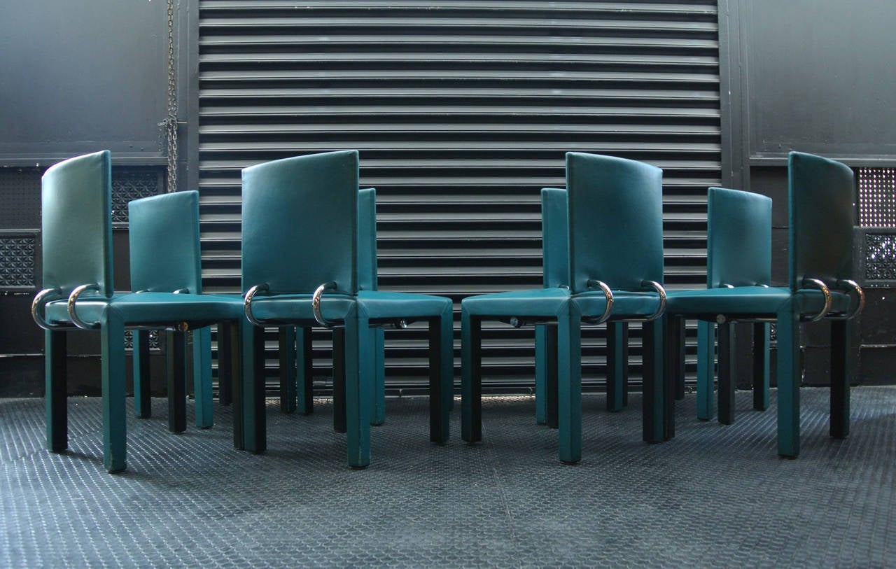 Italian Paolo Piva Set of Dining Chairs For Sale